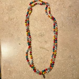 Plunder Levi 60” multi color beaded necklace